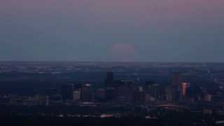 Time Lapse Moon Rise over Denver