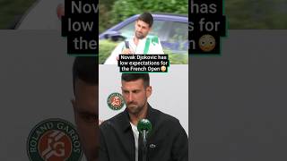 Novak Djokovic Has Low Expectations For The French Open 😳