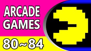 【1980 ~ 1984】 Top 50 80s Arcade Games - Alphabetical Order