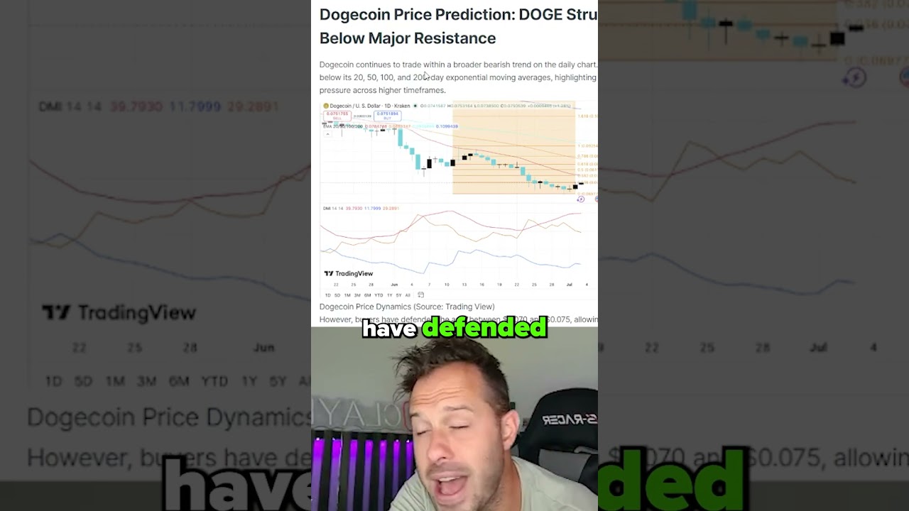 DOGECOIN IS IN TROUBLE!!! 🚨 #dogecoin #crypto 缩略图