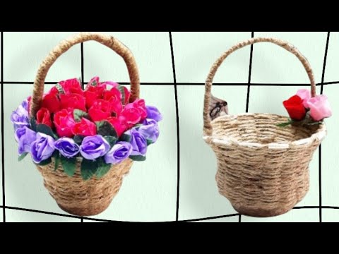 Anyaman dari Tali goni ll tali rami - YouTube