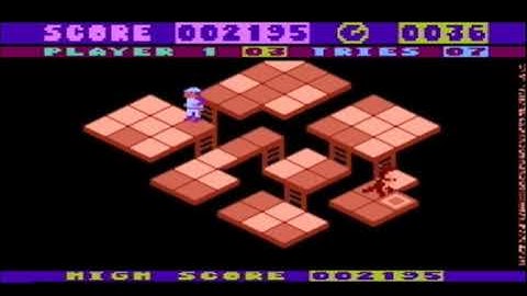 Flip & Flop [aka Flip and Flop] (Atari 8-bit). PAL. Score: 41 885. Level: 21.