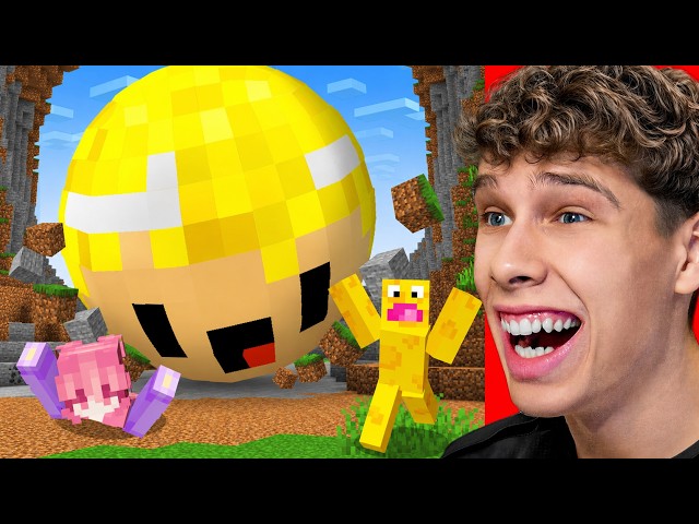 Me Convertí en BOLA Gigante para Trollear a Mis Amigos en Minecraft