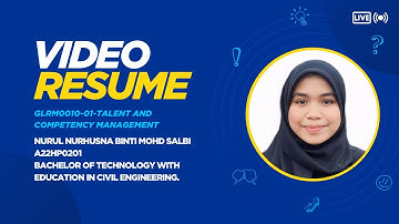 ASSIGNMENT 2 - VIDEO RESUME