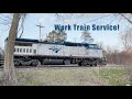 Amtrak Work Train with P32-8!