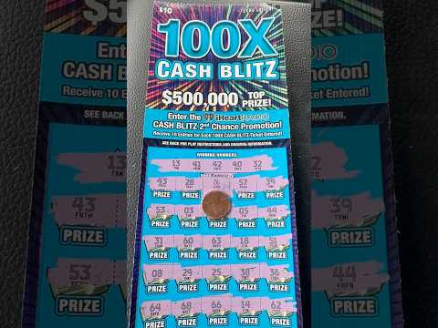 💥Huge Win 🏆 I found 💰 Symbol on 100X Cash Blitz #texas #scratchoff #win lottery