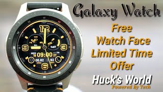 Galaxy Watch/Gear 3 Analog/Digital Watch Face Freebie Alert Download While It's Hot screenshot 1