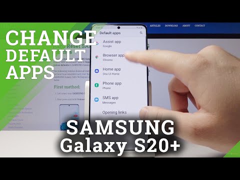 How to Set Up Default Apps in Samsung Galaxy S20+ | Pick Your Default Apps