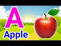 Phonics Song with TWO Words - A For Apple - ABC Train Alphabet Songs with Sounds for Children