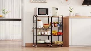 Assembly instruction-HapiRm Rolling Kitchen Table Stand Microwave Cart-ZWJ211 (ASIN: B0DR1FVBFV)
