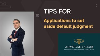Tips for setting aside default judgment