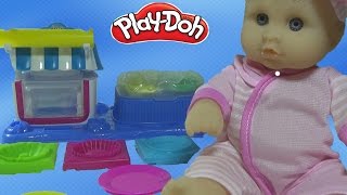 Куклы Пупсики Готовим Кексы из пластилина Play Doh Развивающие видео для детей