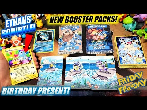 NEVER BEFORE SEEN ULTRA RARE POKEMON CARDS & BOOSTER PACKS! SOMEONE SENT ETHAN A BIRTHDAY SURPRISE!