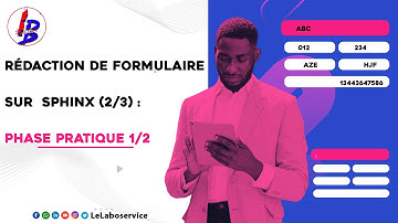 Rédaction de formulaire sur  Sphinx (2/3) : Phase pratique 1/2