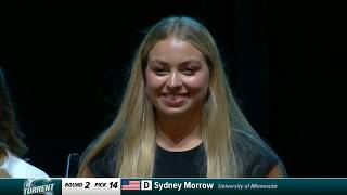 Sydney Morrow Selected in 2nd Round (14th Overall) by Seattle Torrent in 2026 PWHL Draft