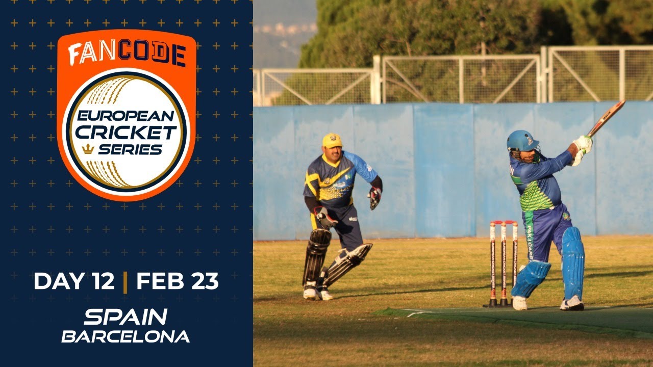🔴 FanCode European Cricket Series Spain, Barcelona Day 12 | Cricket Live Stream