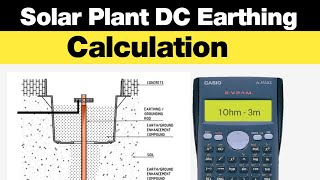 Solar DC earthing calculation  DC Earthing Formula  Earthing Formula Sheet