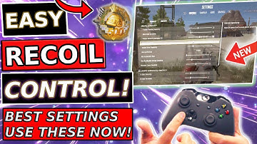 PUBG THE NO.1 BEST Settings & RECOIL CONTROL On Console 2024 - UPDATED