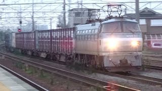 JR貨物 EF66-112 貨物列車 (3099レ EF66 100番台) 東海道線 清洲駅 貨物線