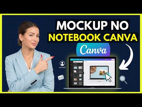 Como colocar imagem Mockup dentro do Notebook no Canva