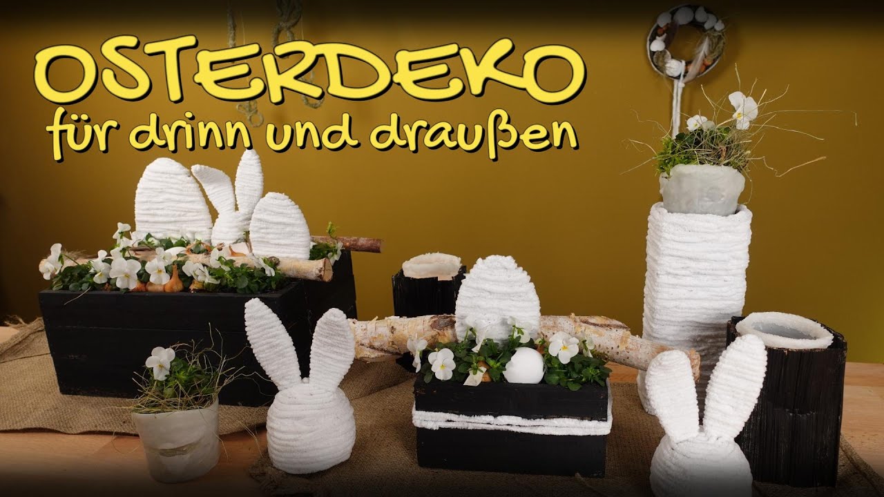 DIY - DEKOIDEE / HOLZKISTE bepflanzen für DRINNEN UND DRAUßEN / OSTERDEKO