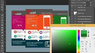 How to design Website layout in Adobe Photoshop Part 2 Speak Khmer screenshot 4