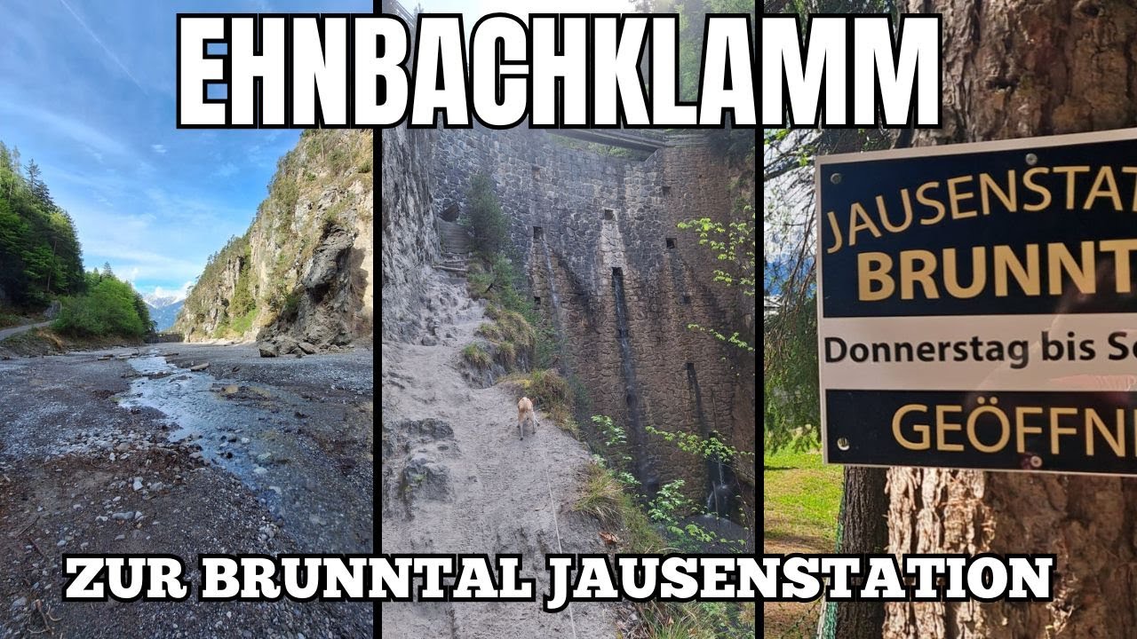 [4K] Wanderung durch die Ehnbachklamm zur Brunntalhütte