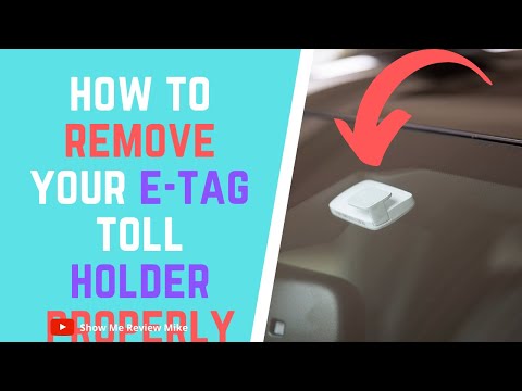 How To Remove E-Tag Toll Holder Properly From Windscreen [DIY VIDEO]