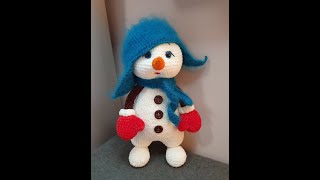 картинка: Снеговик 1 часть по мк от Александры @prettytoys_handmade