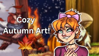 Drawing Cozy Fall Art 🍁
