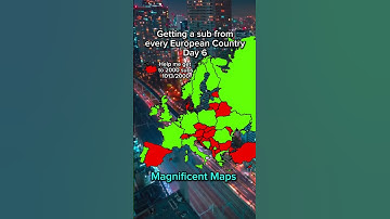 Getting A Sub From Every European Country Day 6 #europe #sub #mapping #map #subscribe