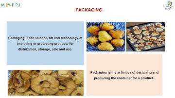 Packaging Technology for Dehydrated Pear (under PMFME Scheme) - ENGLISH
