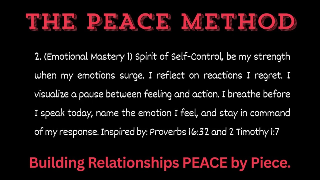 2 Emotional Mastery 1 Spirit of Self-Control