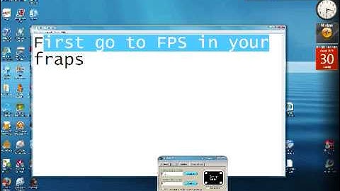 How to record desktop using fraps ( Vista Only!)