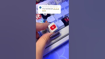 Custom keyboard! Drawing Y  for YouTube  but on keyboard!​⁠​⁠ ​⁠@YouTube #drawing #keyboard