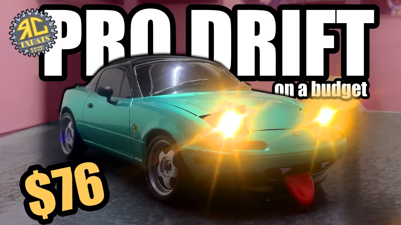 LDRC LD1804 Mazda MX-5 RC Drift Car 1/18 Gyro RWD LED Miata NA