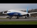 Boeing 777-9 (N779XW) Landing and Taxi at Boeing Field [KBFI] 1/29/2022