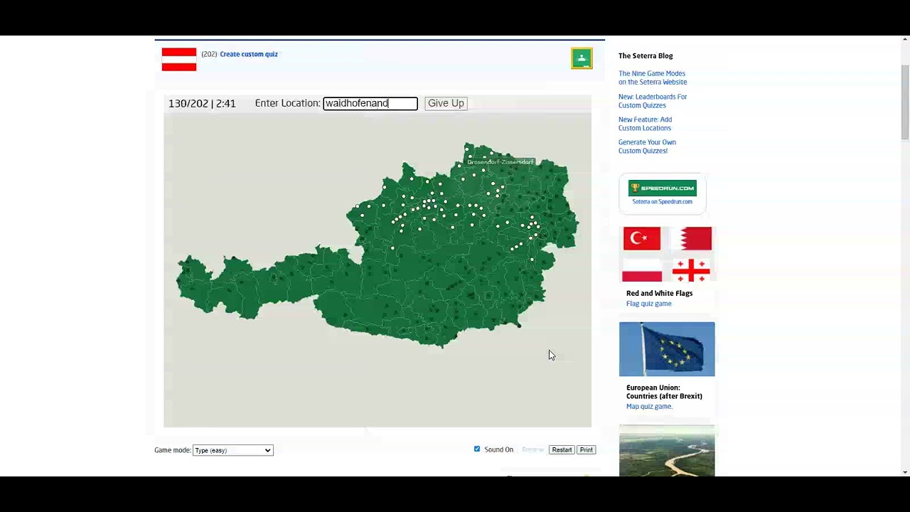 Europe: Country Outlines - Flag Quiz Game - Seterra