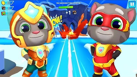 Talking Tom Hero Cartoon | Talking Tom Hero Dash Gameplay Part 4 | Tom The Superhero (IOS Android)