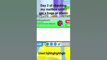 Day 2 of checking my mailbox until a get a huge or titanic