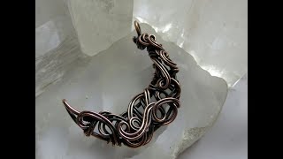 Chaos Moon Pendant A WIre Wrap Tutorial