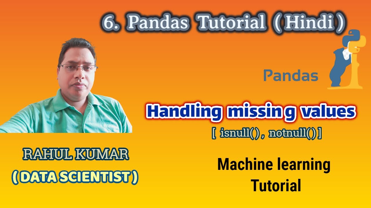 How to Handle missing value ( Tutorial - 6 ) machine learning Series in ...