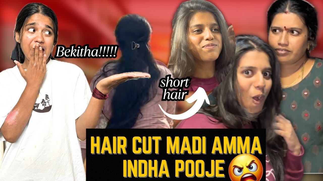 Pavi ge hair cut madsidhake 😱Amma full garam 😡|| Pavi Hoss look 😫😤||nodi shock agthira