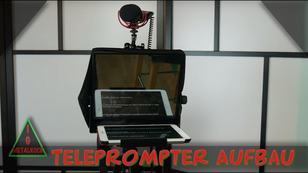 Wie wird ein Teleprompter aufgebaut? [German] [4K] - YouTube