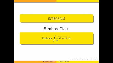 #integrals ||Evaluate the  integral \sqrt{a^2-x^2}