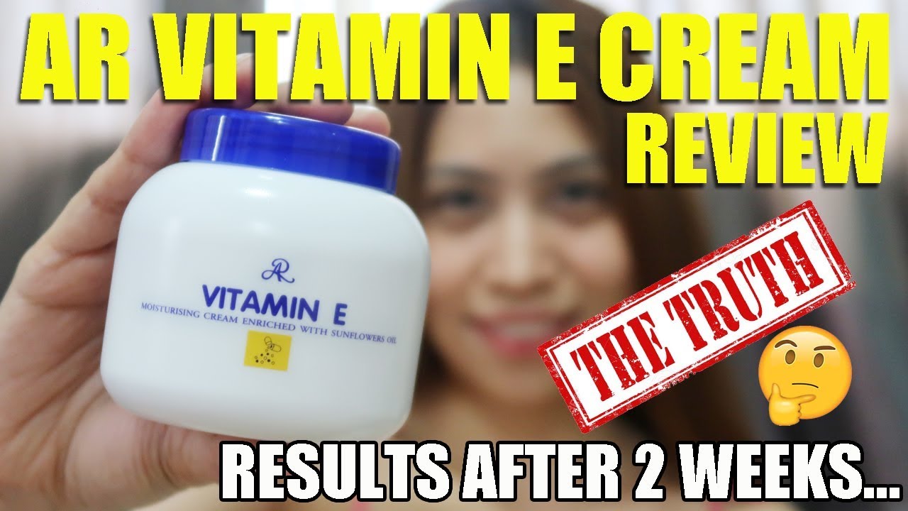 AR VITAMIN E CREAM REVIEW!! after 2 weeks... YouTube
