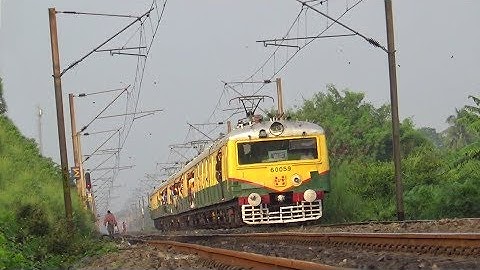 New painted high speed EMU train || Gede - Sealdah local || ER