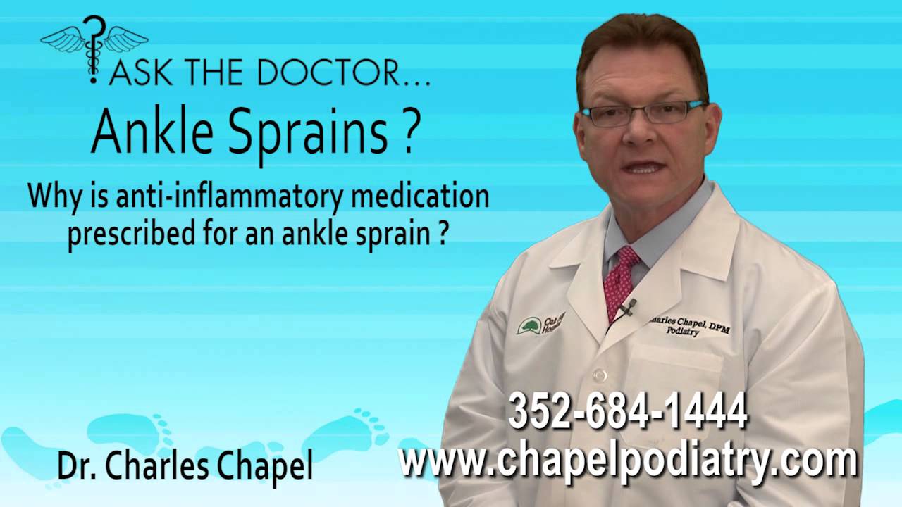 Anti-Inflammatory Med For An Ankle Sprain? Podiatrist - Brooksville ...