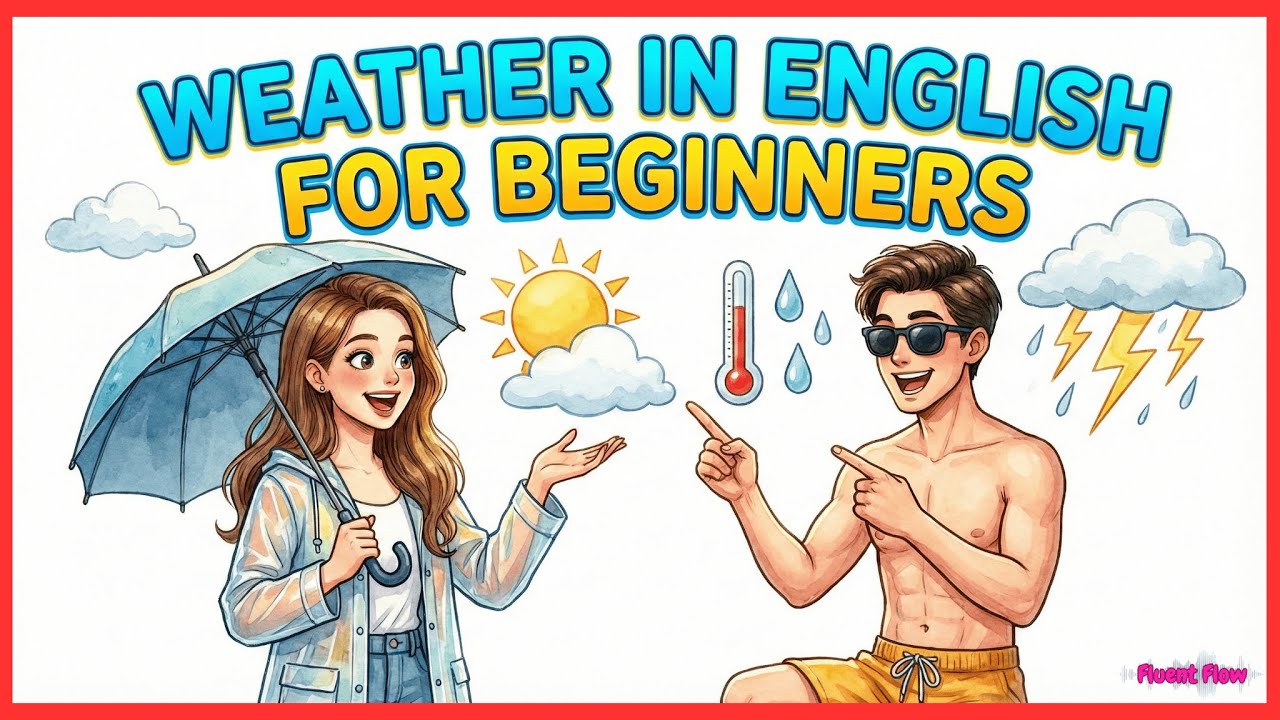 Практика разговорной речи: Погода | Простое аудирование и повторение текста на английском | Англи...