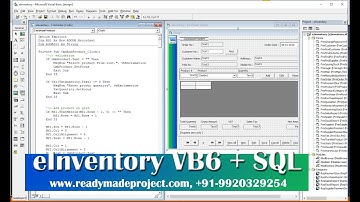 Inventory Management System - VB6 + SQL Server by readymadeproject.com